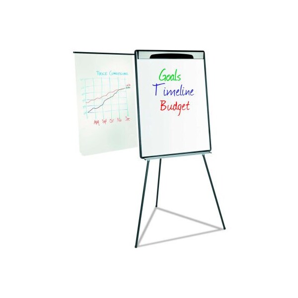 Bi-Silque MasterVision Magnetic Steel Dry-Erase Tripod Presentation Easel with Extension Arms - 29.5in x 42in EA23062119 - main